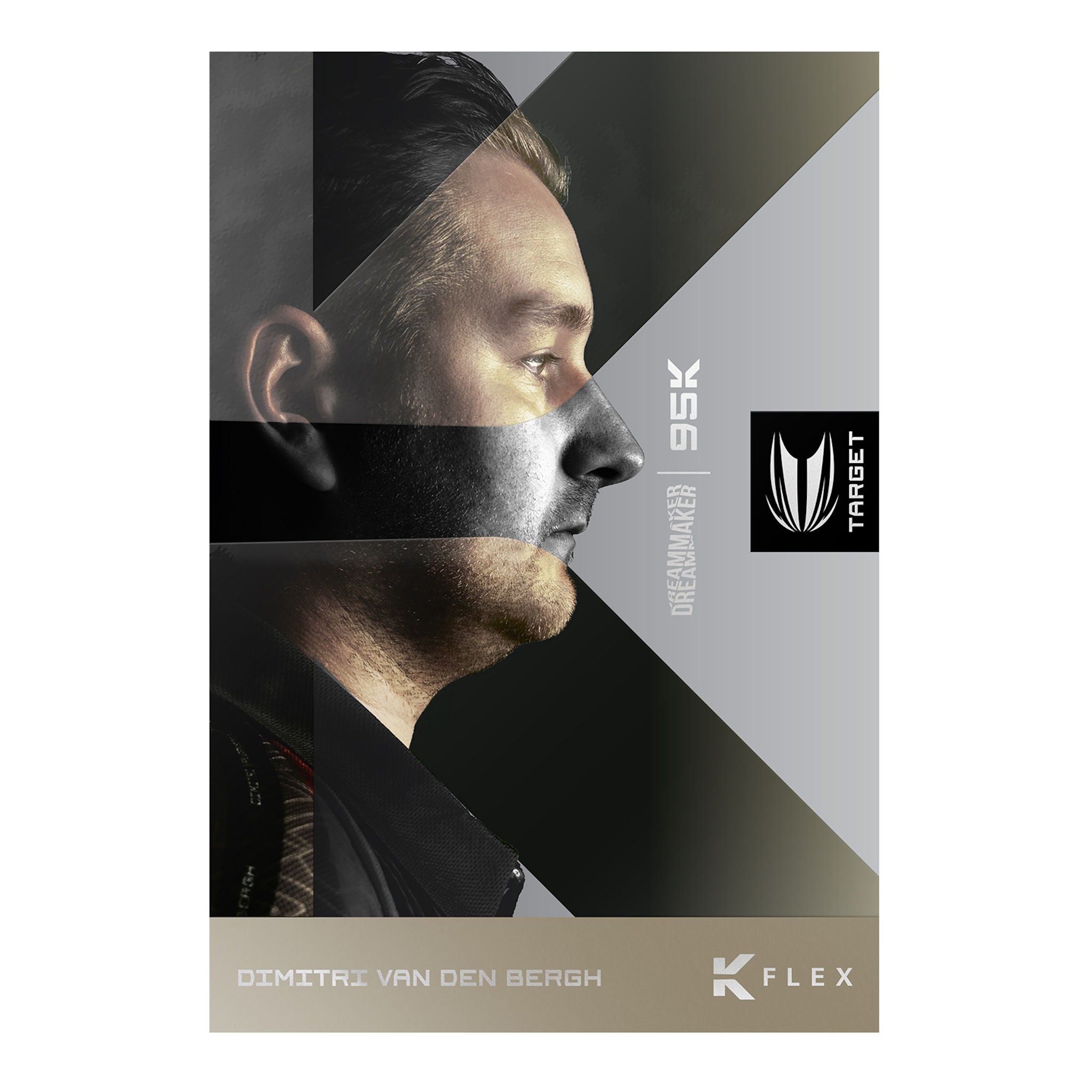 Van Den Bergh 95K G6  Product packaging with a stylized face design and brand logos on a white background Van Den Bergh 95K G6  Product packaging with a stylized face design and brand logos on a white background