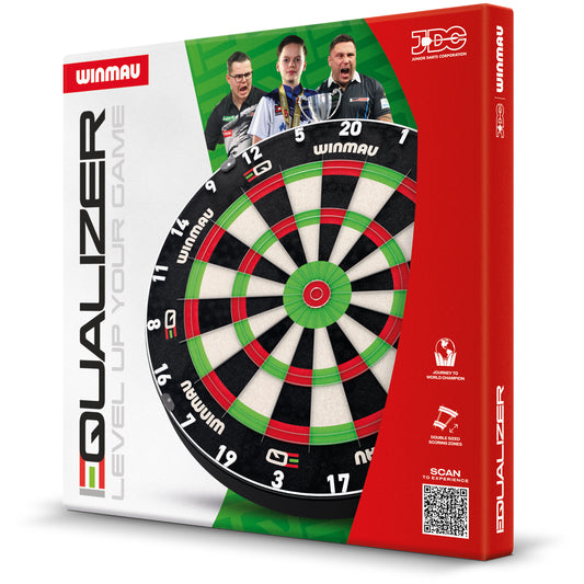 Winmau Equalizer Dartboard packaging on white background
