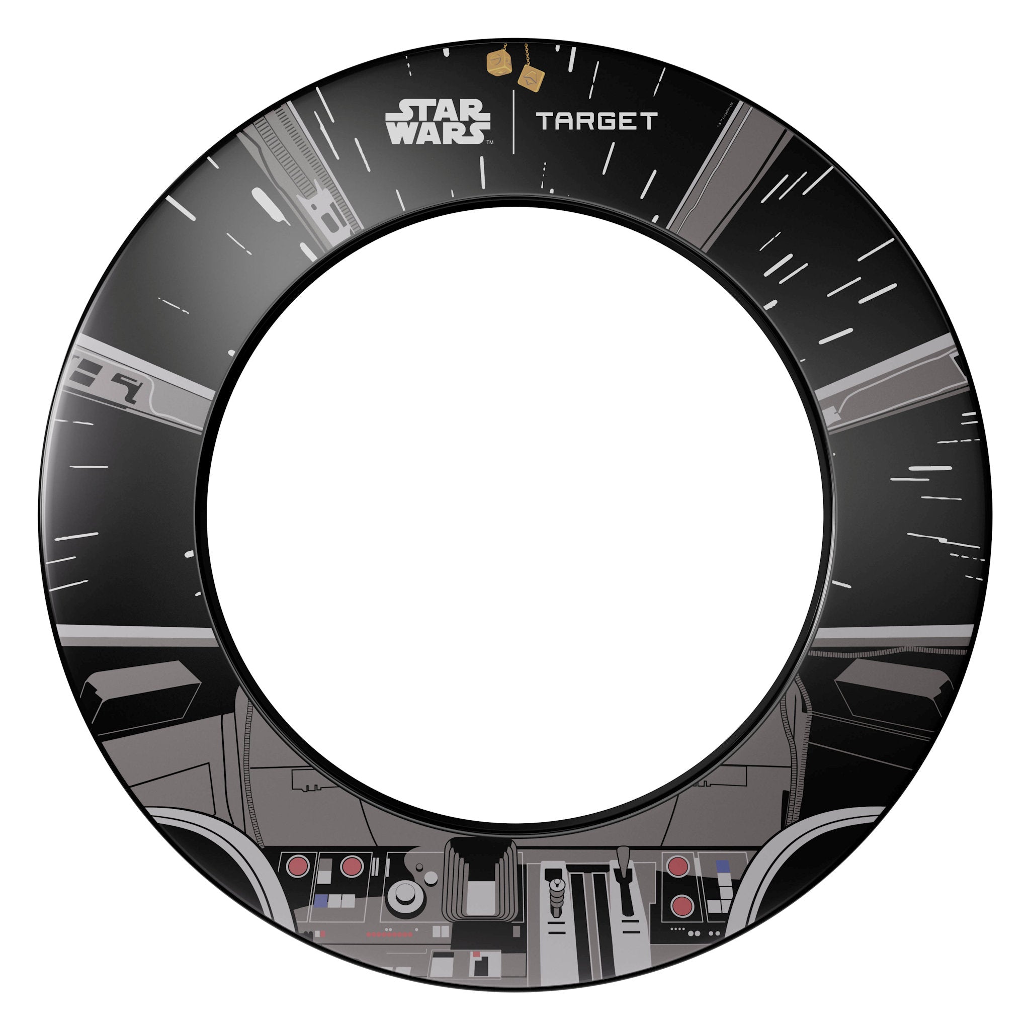Dart surround Target with Star Wars design on a white background Dart surround Target with Star Wars design on a white background