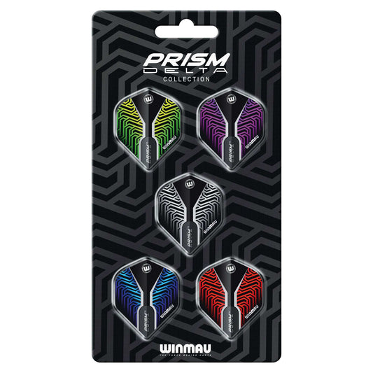 Prism Delta Flight Collection five colorways durable aerodynamic dart flights with 100 Micron thick core for stability and control