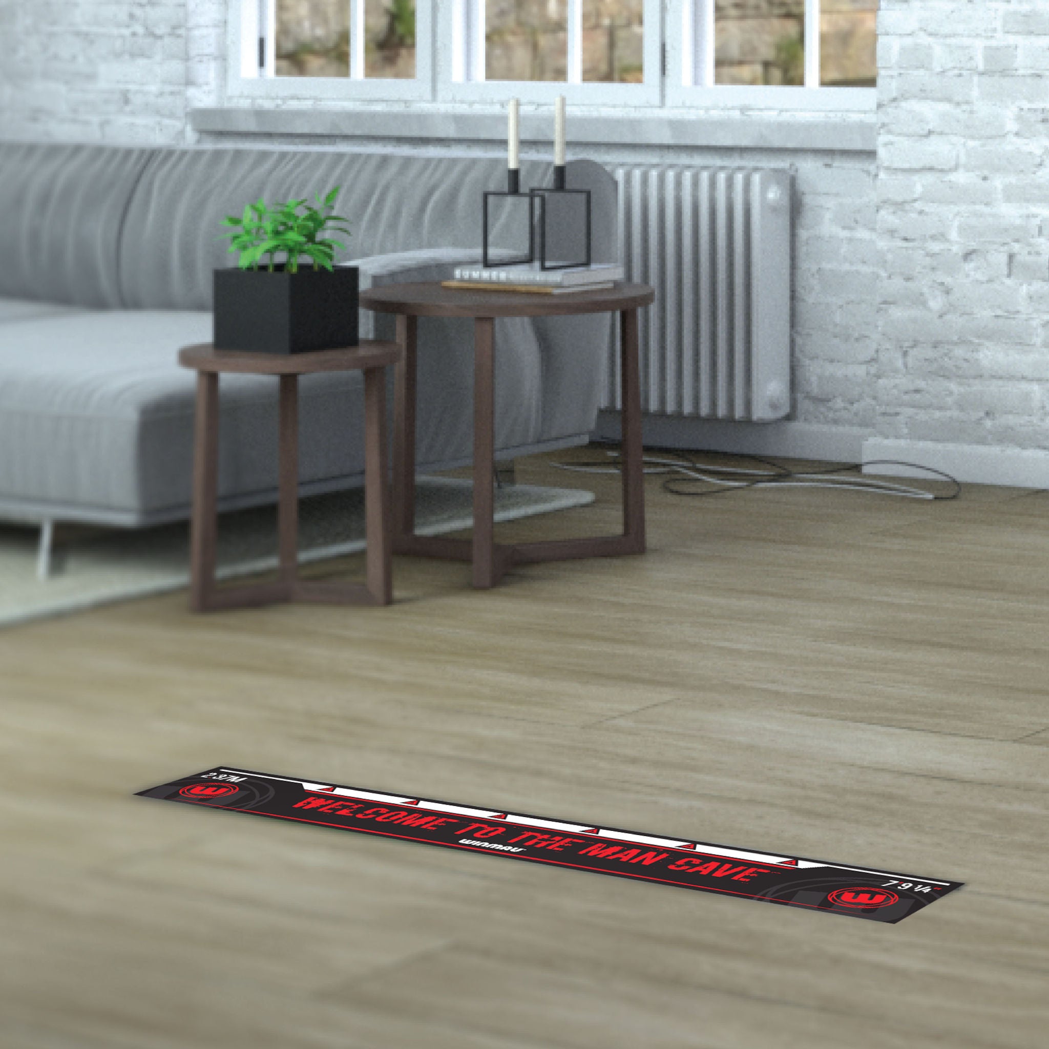 Throw Line - Man Cave room setting Throw Line - Man Cave room setting