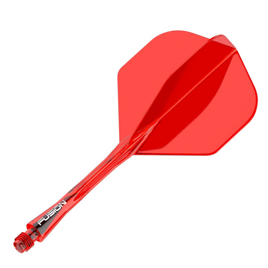 Fusion Flight & Shaft System Red with 90 degree wing design for consistent trajectory and durability