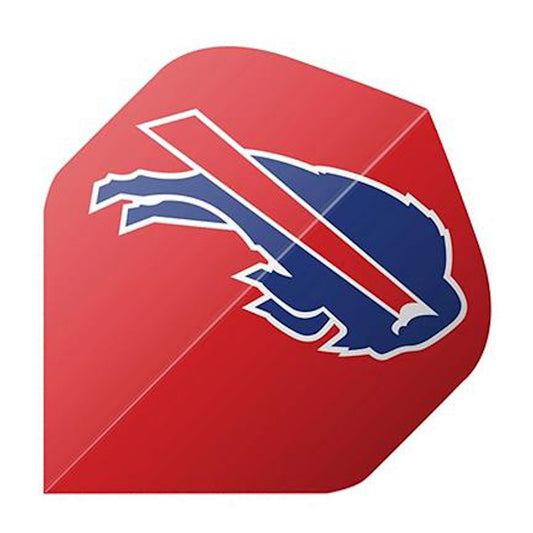 NFL Buffalo Bills dart flight Red with blue and white logo on a white background