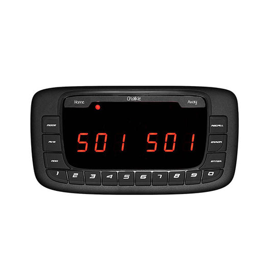 Chalkie Electronic Dart Scorer Black electronic device with digital display on a white background