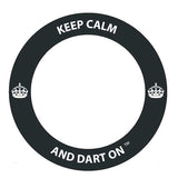 Keep Calm & Dart On™ dartboard surround protector ring for stray darts Keep Calm & Dart On™ dartboard surround protector ring for stray darts