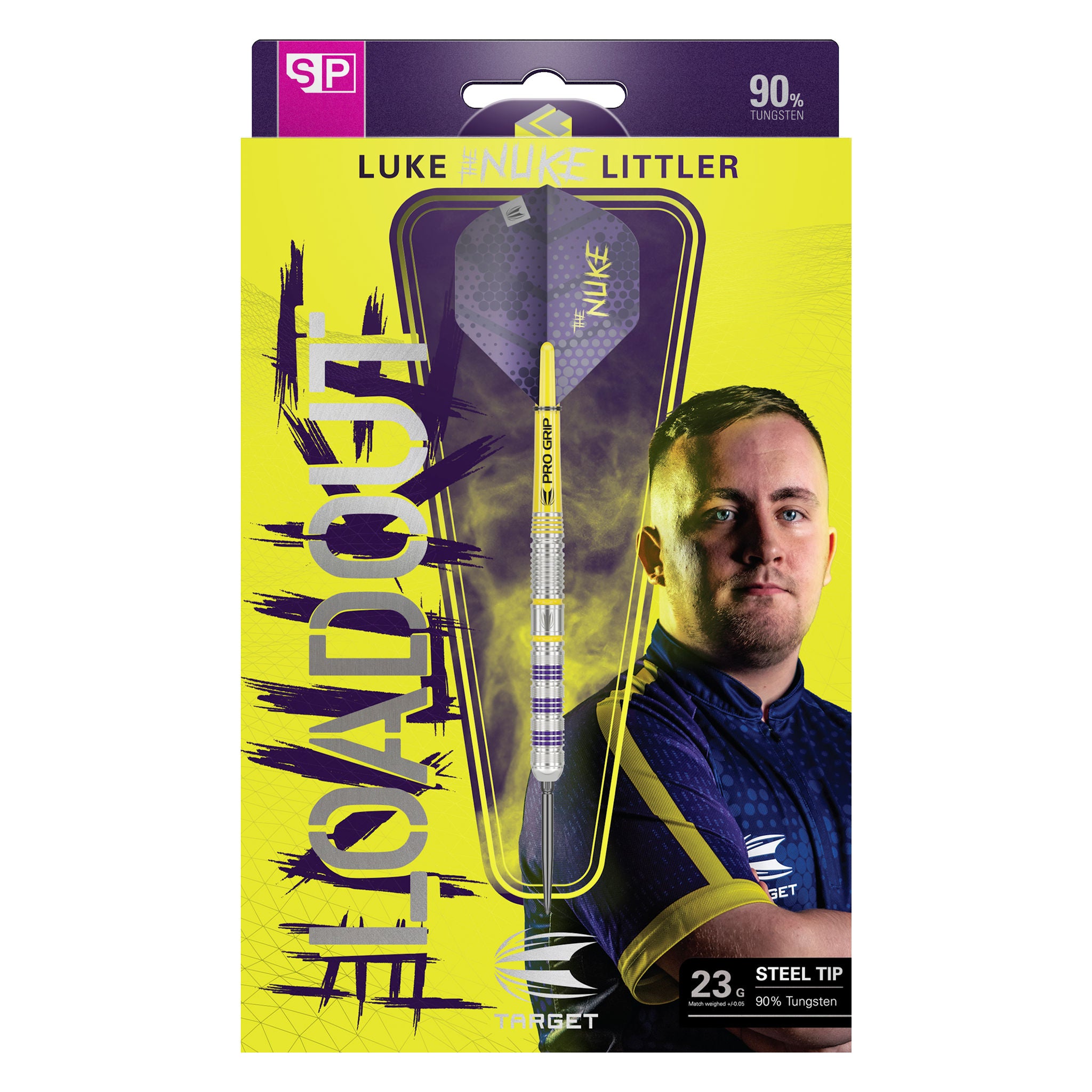 Luke Littler Loadout SP 90% Tungsten packaging Luke Littler Loadout SP 90% Tungsten packaging