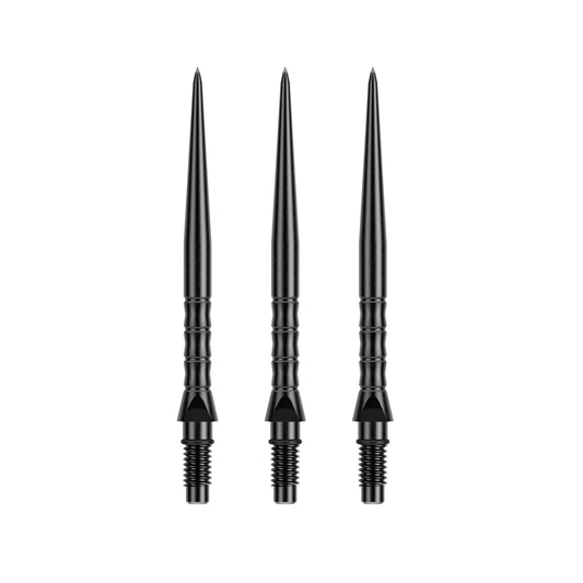 Three Winmau Switch Points Wave Black on a white background