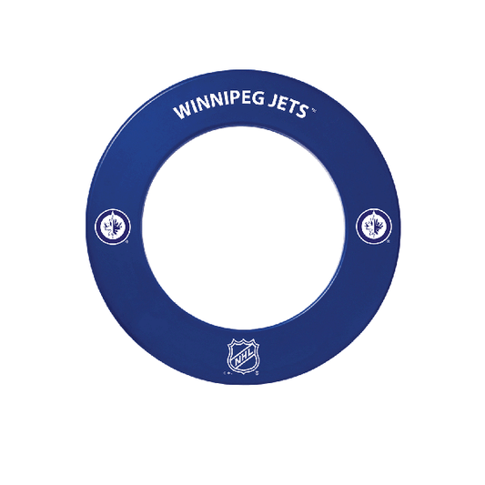 NHL® Winnipeg Jets Dartboard Surround with 'Winnipeg Jets' text and NHL logo on a white background