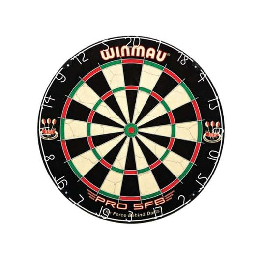 Winmau Pro SFB Dartboard with staple-free bullseye, Cliple II wiring, and dense sisal base for tournament play