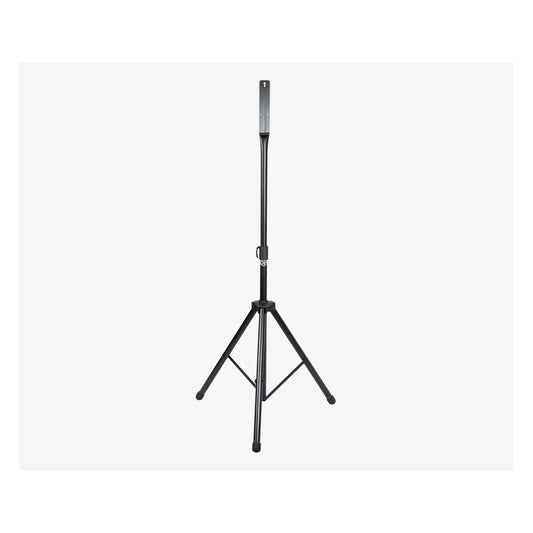 Powerplay Portable Dartboard Stand with a vertical pole and three legs, shown against a plain light gray background.