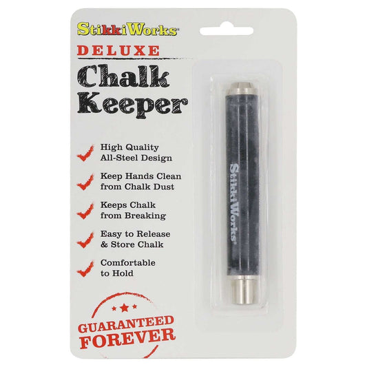 Stikkiworks Deluxe Chalk Keeper steel chalk holder keeps chalk clean and from breaking