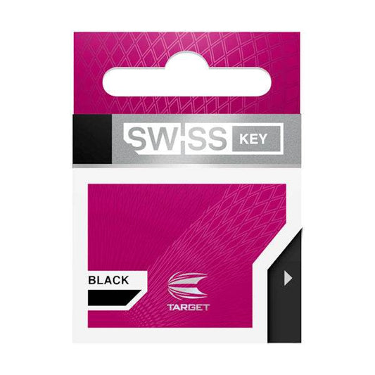 Swiss Premium Point Tool black keyring with metal casting and PVD coating for quick Swiss point removal and installation