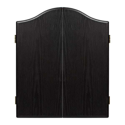 Winmau Black Cabinet deluxe veneer effect dartboard cabinet with magnetic closure and easy-wipe scoring panels