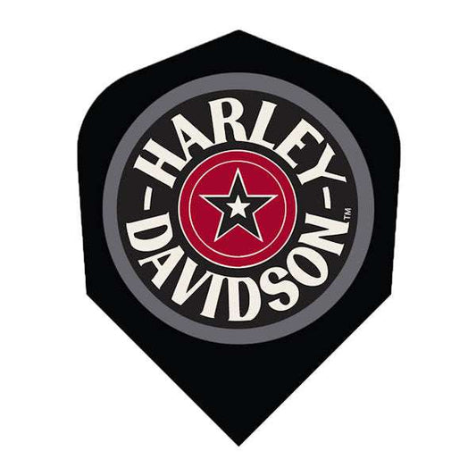 Harley Davidson Flight dart flight with high definition Harley-Davidson logo in black, red, and gray colors