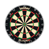 Winmau Blade 6 Dual Core professional dartboard with patented Dual Core and Density Control wire technology Winmau Blade 6 Dual Core professional dartboard with patented Dual Core and Density Control wire technology