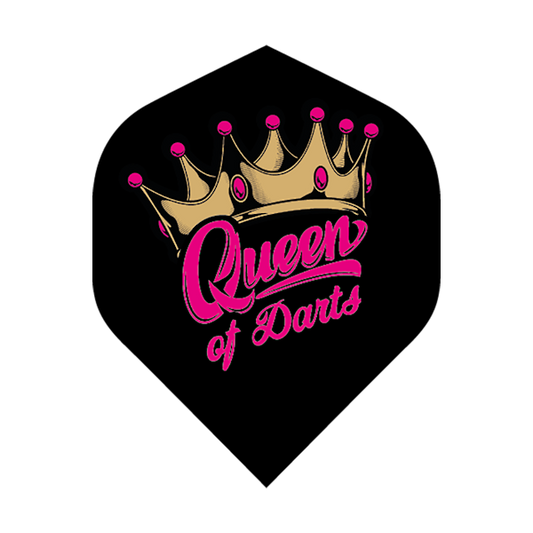 BD Exclusive Flights standard size tough durable dart flights with Queen of Darts crown design