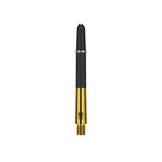 Carbon T1 Pro Gold Shaft with titanium base and carbon top for darts