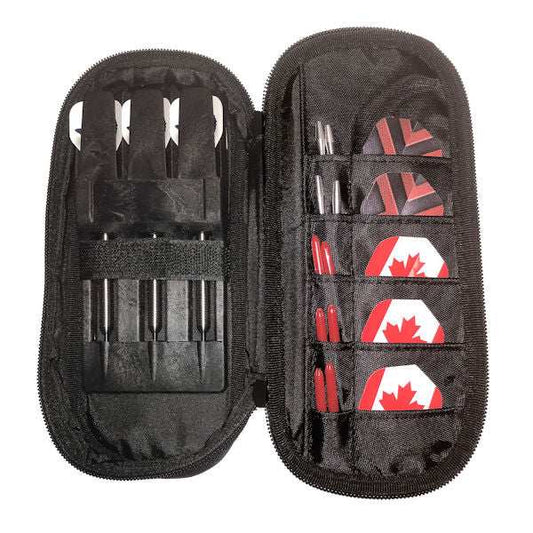 BD Carryall Pattern Dart Wallet with multiple pockets and ABS dart insert for organized dart storage