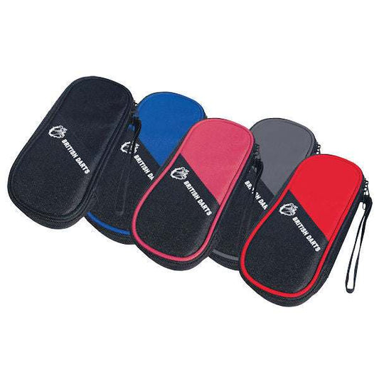 BD Carryall Dart Wallet in multiple colors with zippered compartments and wrist strap for carrying darts and accessories