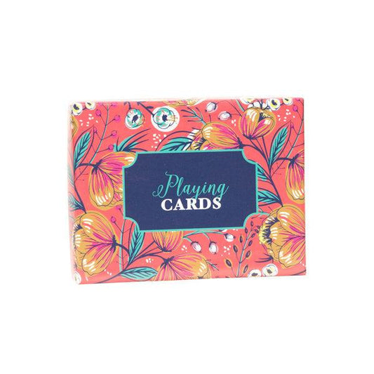 Bridge Double Deck playing cards with colorful floral box design and casino-grade quality