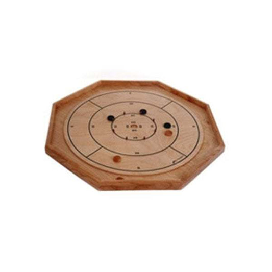 Wooden Crokinole & Checker Board with birch surface and ash rails, 31x31 inches, tournament approved