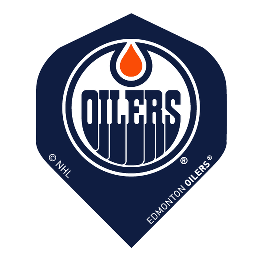 NHL® Edmonton Oilers® Black Brass Darts flights