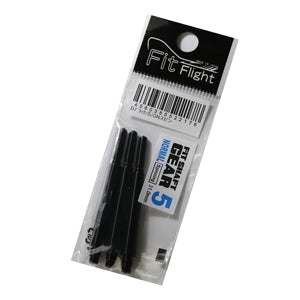 Fit Gear Shaft black polycarbonate durable spinning dart shafts pack of 5
