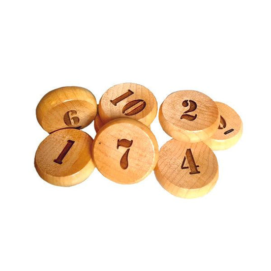 Goofy Darts wooden numbered discs game pieces for family and friends play