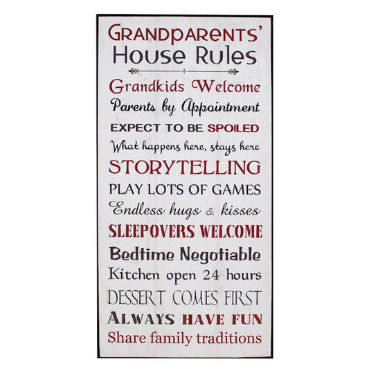 Sign - Grandparents House Rules