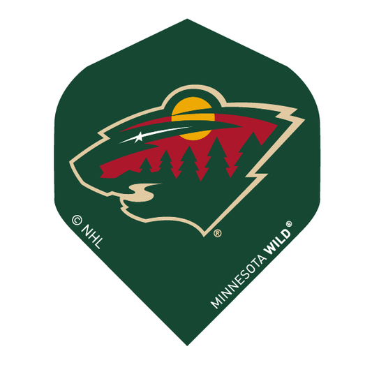 NHL® Minnesota Wild® Black Brass Darts flight
