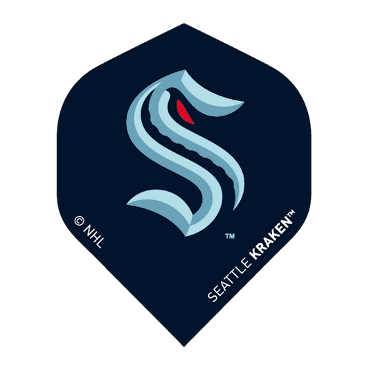 NHL® Seattle Kraken™ Black Brass Darts flight