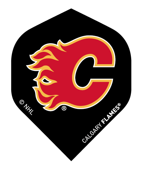 NHL® Calgary Flames® Black Brass Darts flight