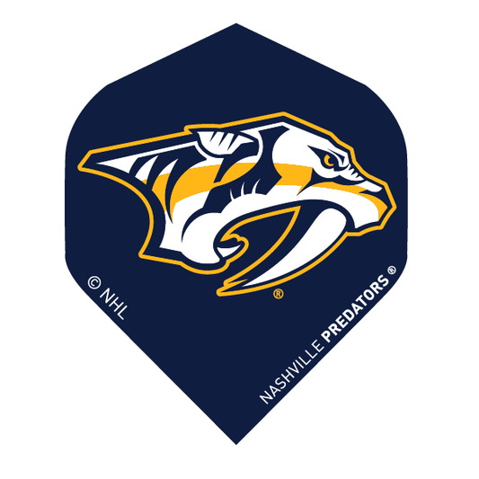 NHL® Nashville Predators® Black Brass Darts flight