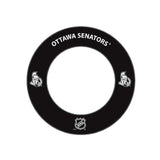 NHL® Ottawa Senators dartboard surround protector ring for stray darts NHL® Ottawa Senators dartboard surround protector ring for stray darts