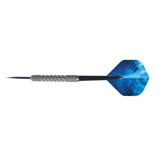Sport 80 Tungsten darts with textured grip and blue flights for improved performance