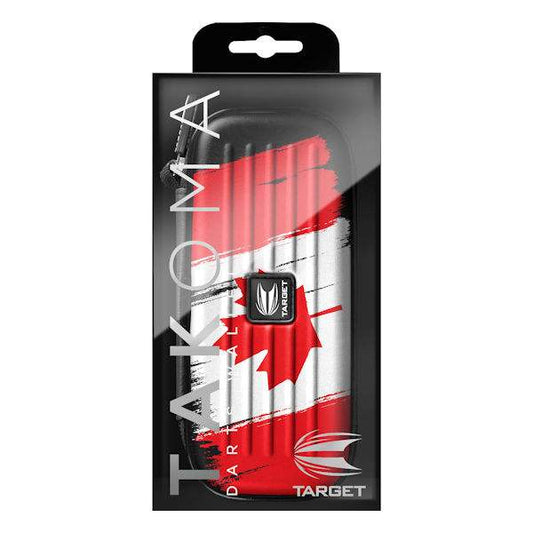 Takoma Canadian Wallet with Canadian flag design, durable EVA material, and velvet interior for dart protection