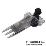 Cosmo Case S slim dart case protecting fully assembled darts with flights and shafts, transparent design. Cosmo Case S slim dart case protecting fully assembled darts with flights and shafts, transparent design.