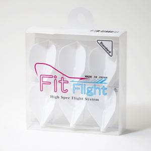 Fit Flight Standard Package of 6 durable molded dart flights white design