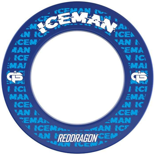 Gerwyn Price Iceman SE blue dartboard surround for Winmau bristle boards, special edition design.