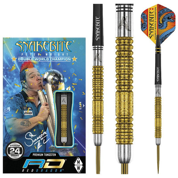 Peter Wright Double W/C SE Gold Plus close up Peter Wright Double W/C SE Gold Plus close up