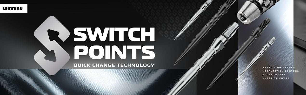Switch Points ad with grey background