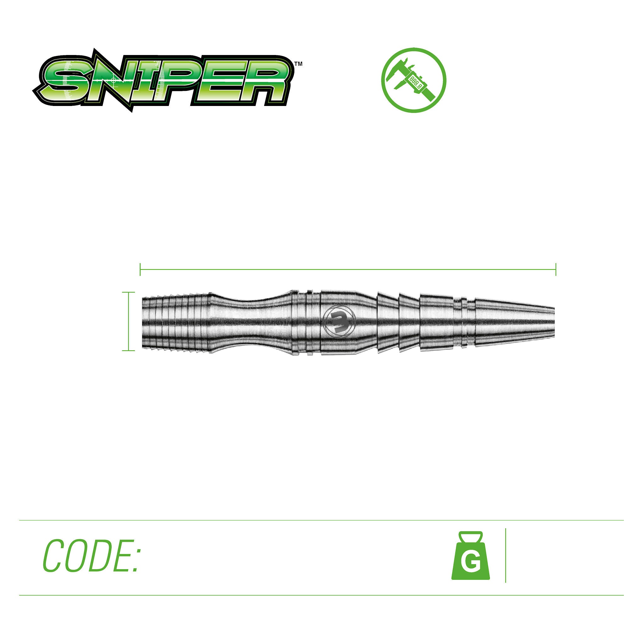 Sniper 90% Tungsten close up of barrel