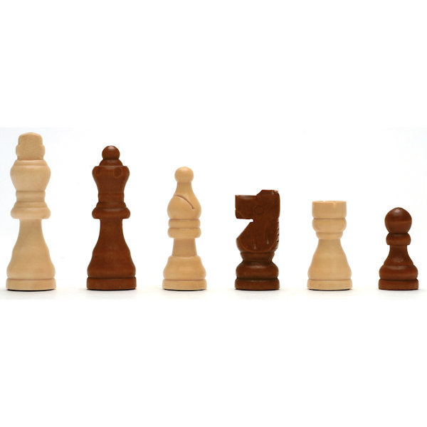 Classic Chess Set 12" by WE close up chess pieces