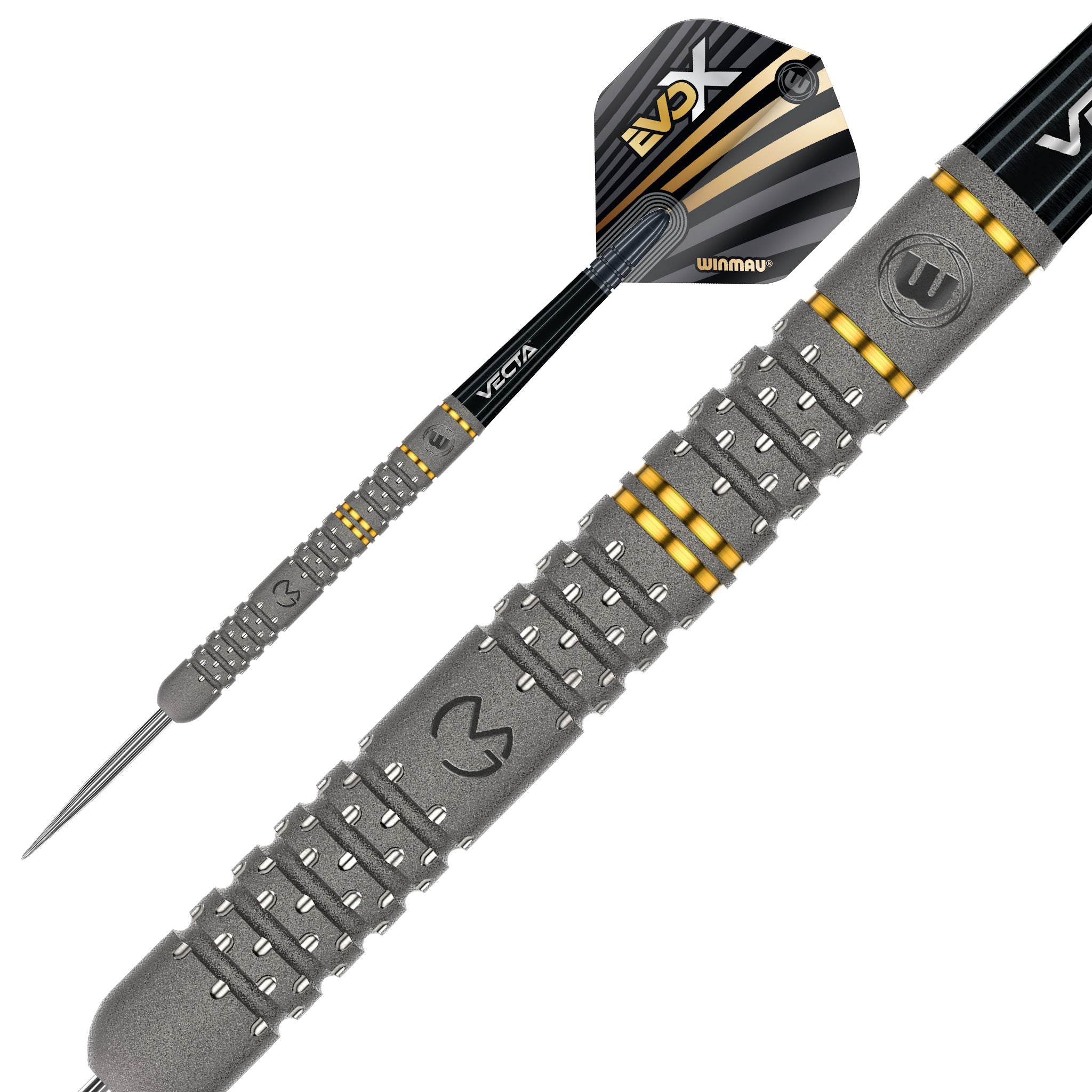 MVG Evo-X 90% Tungsten Darts close up of barrel