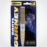 Winmau Daryl Gurney 95% Signature Edition darts packaging with a close-up of Daryl Gurney's face.
