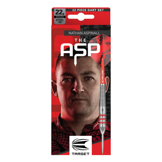 Nathan Aspinall Brass Steel Starter Set  with a close-up of his face on a red background.