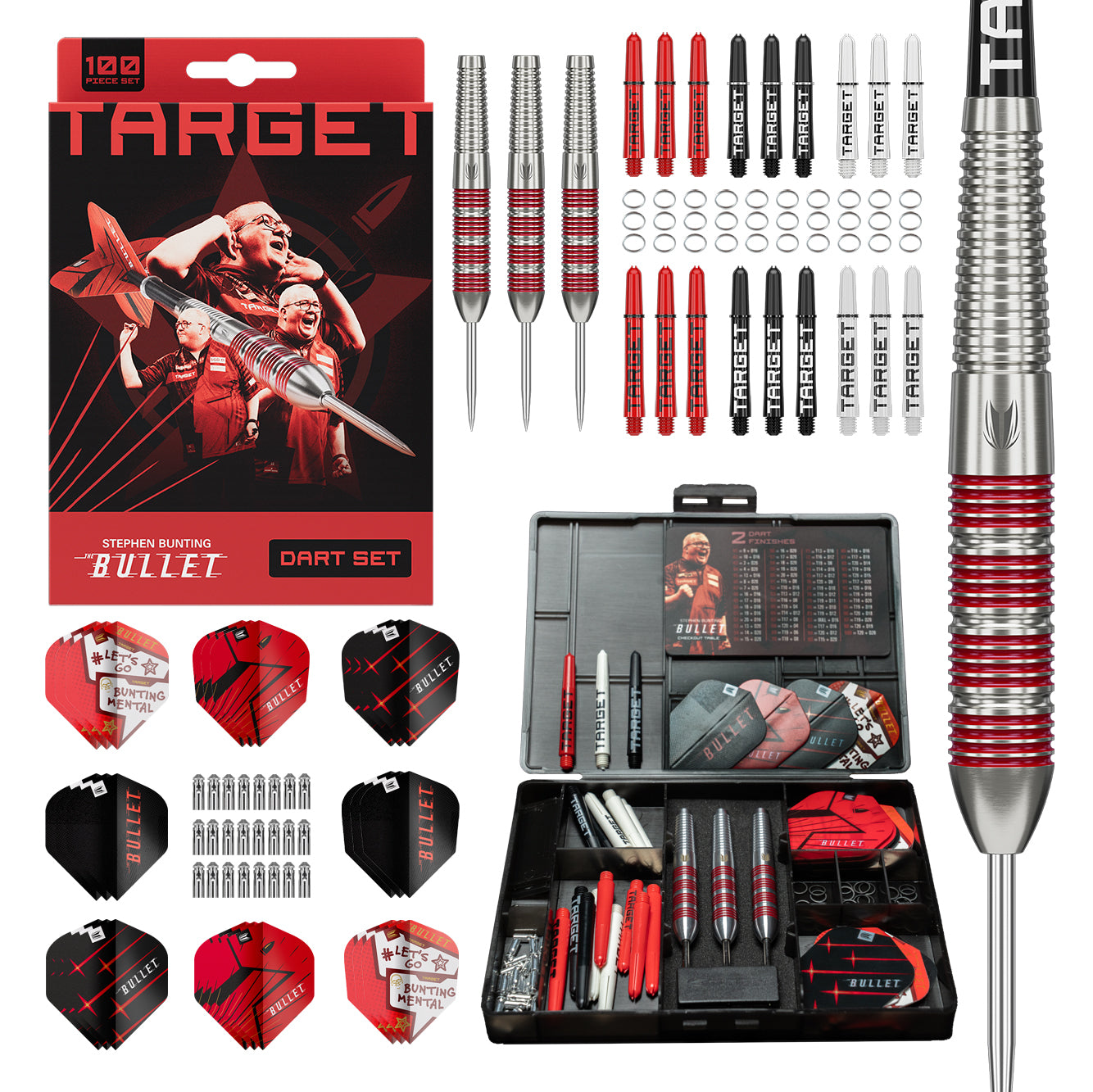 Stephen Bunting 100 piece Brass Steel Starter Set what's in the box