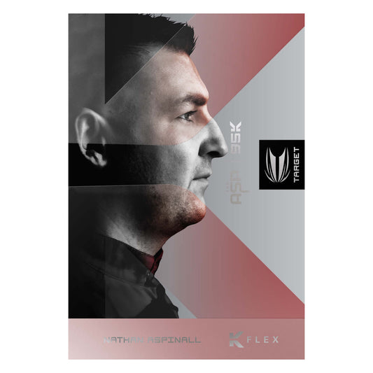Nathan Aspinall 95K SP 95% Tungsten dart packaging with 'Target' branding on a white background