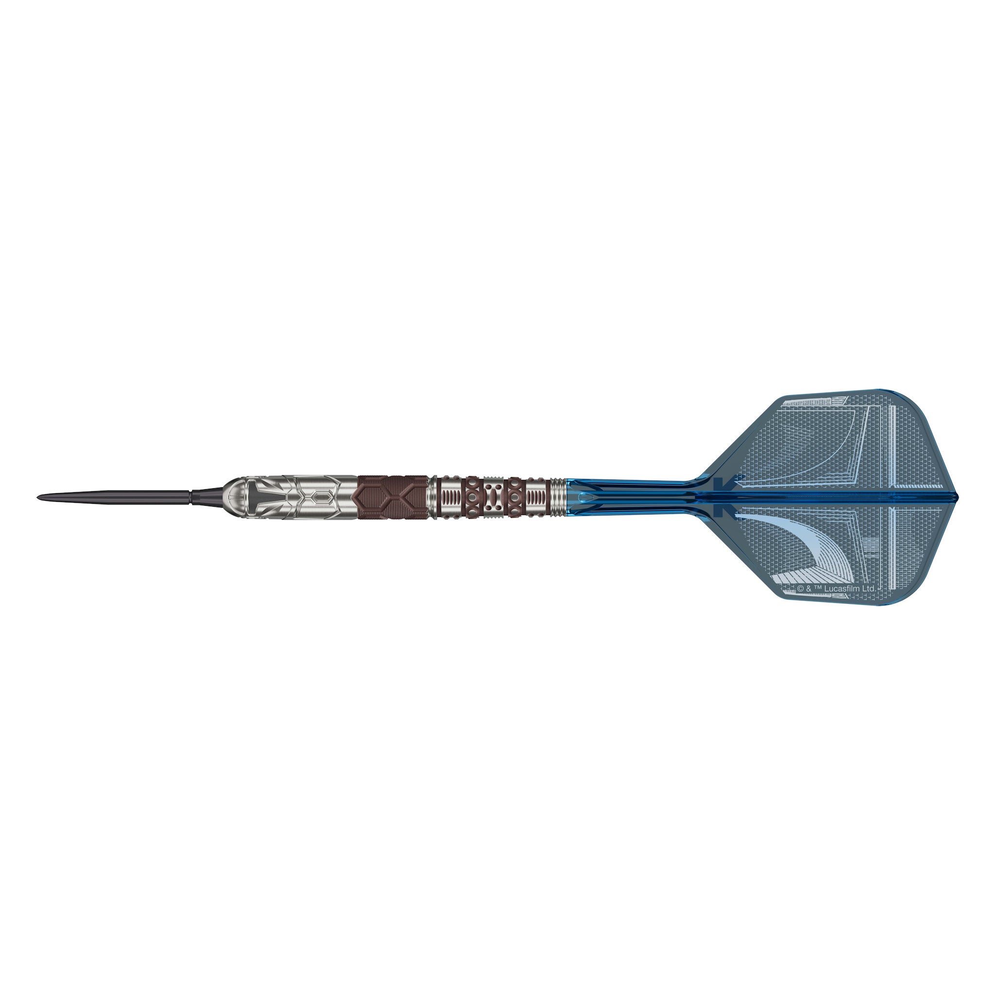STAR WARS™ Mandalorian 95% SP Darts with a blue and gray design on a white background