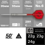 Group Ø 50% SP Tungsten Darts barrel specs